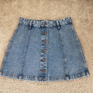 NWOT Denim button down Skirt